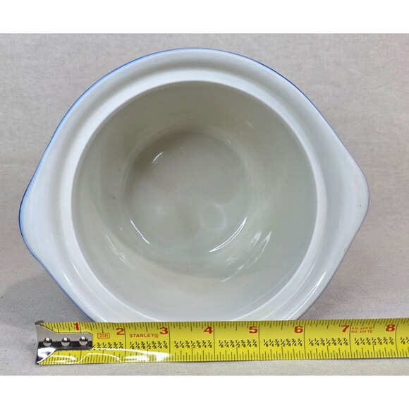 Hall Pottery Cobalt Blue Utility Bowl – #474 (1940s–1950s, USA, No Lid) - Picture 8 of 9